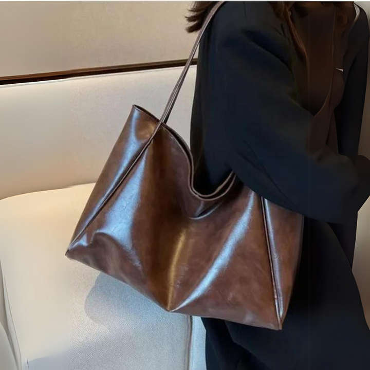Zella | Elegante Leren Handtas in Bordeaux voor Stijl en Functionaliteit