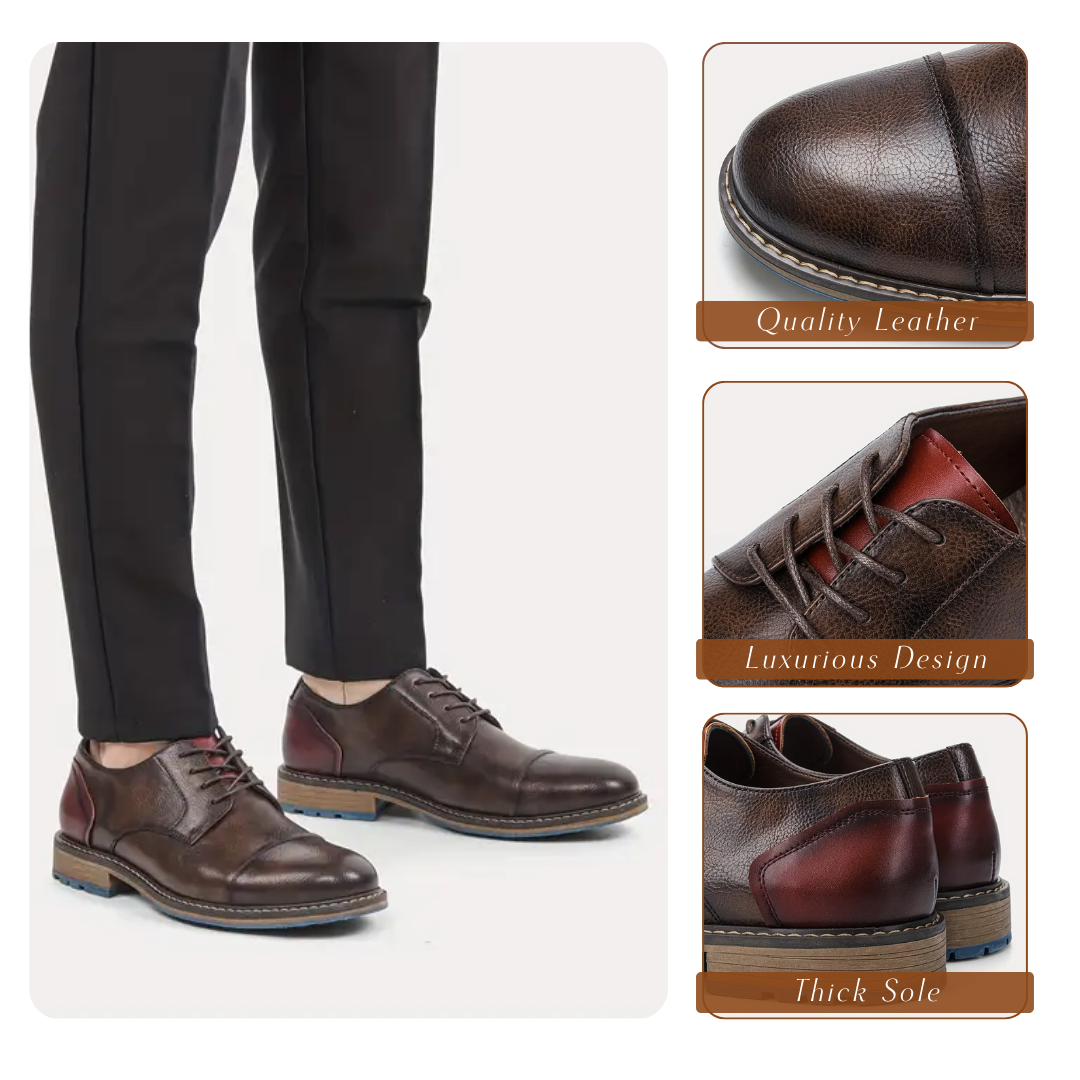 Eleganckie sznurowane buty męskie w dużych rozmiarach