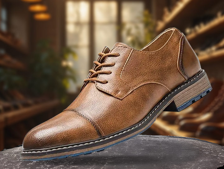 Eleganckie sznurowane buty męskie w dużych rozmiarach