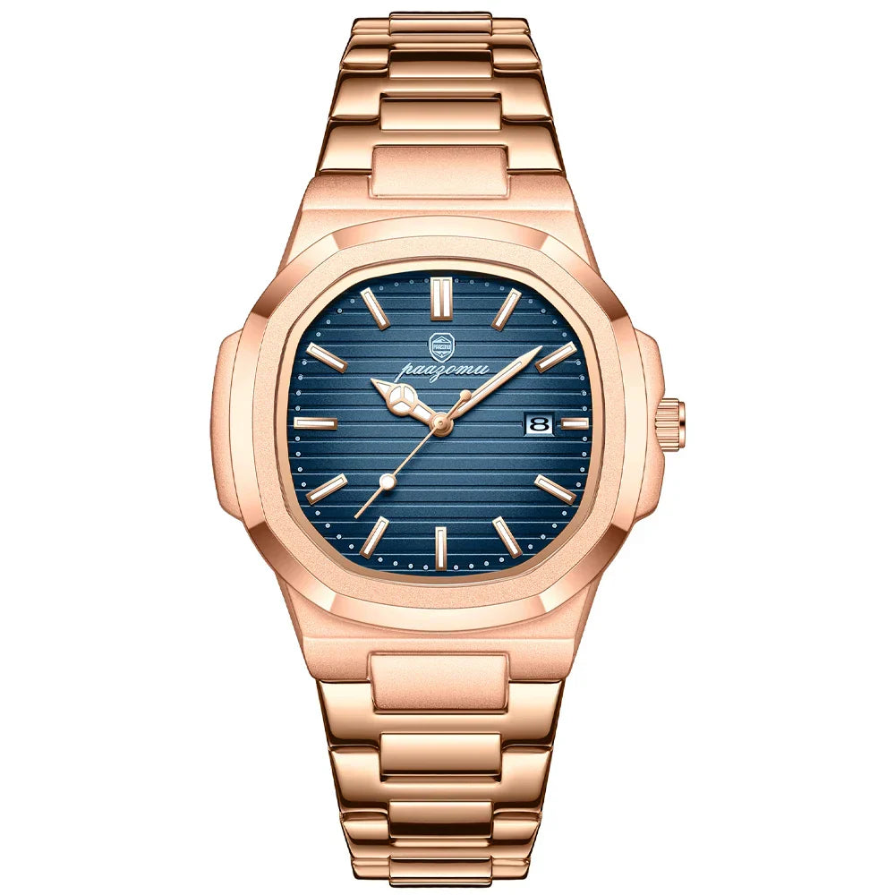 Stilvolle Herren Edelstahl-Armbanduhr für jeden Anlass