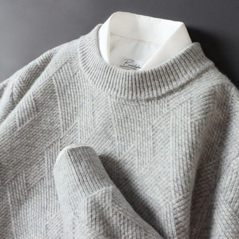 Stylowy męski sweter z kaszmiru w różnych kolorach na każdą okazję