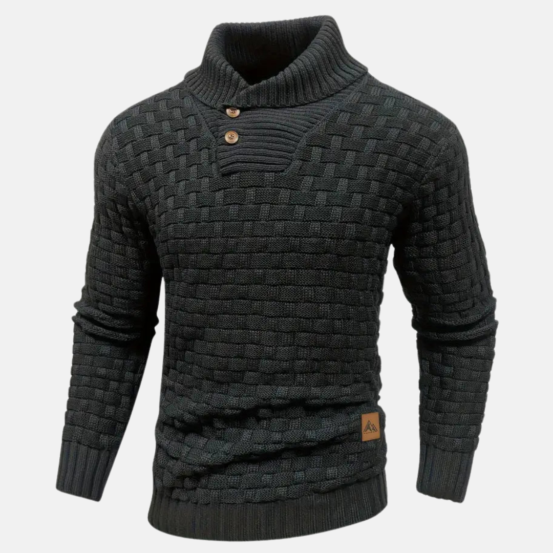 Wygodny męski sweter z dzianiny - miękki, uniwersalny i stylowy