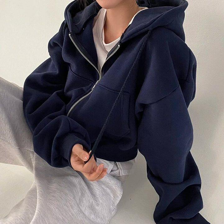 Oversize'owa bluza z kapturem dla kobiet - wygoda i styl w jednym