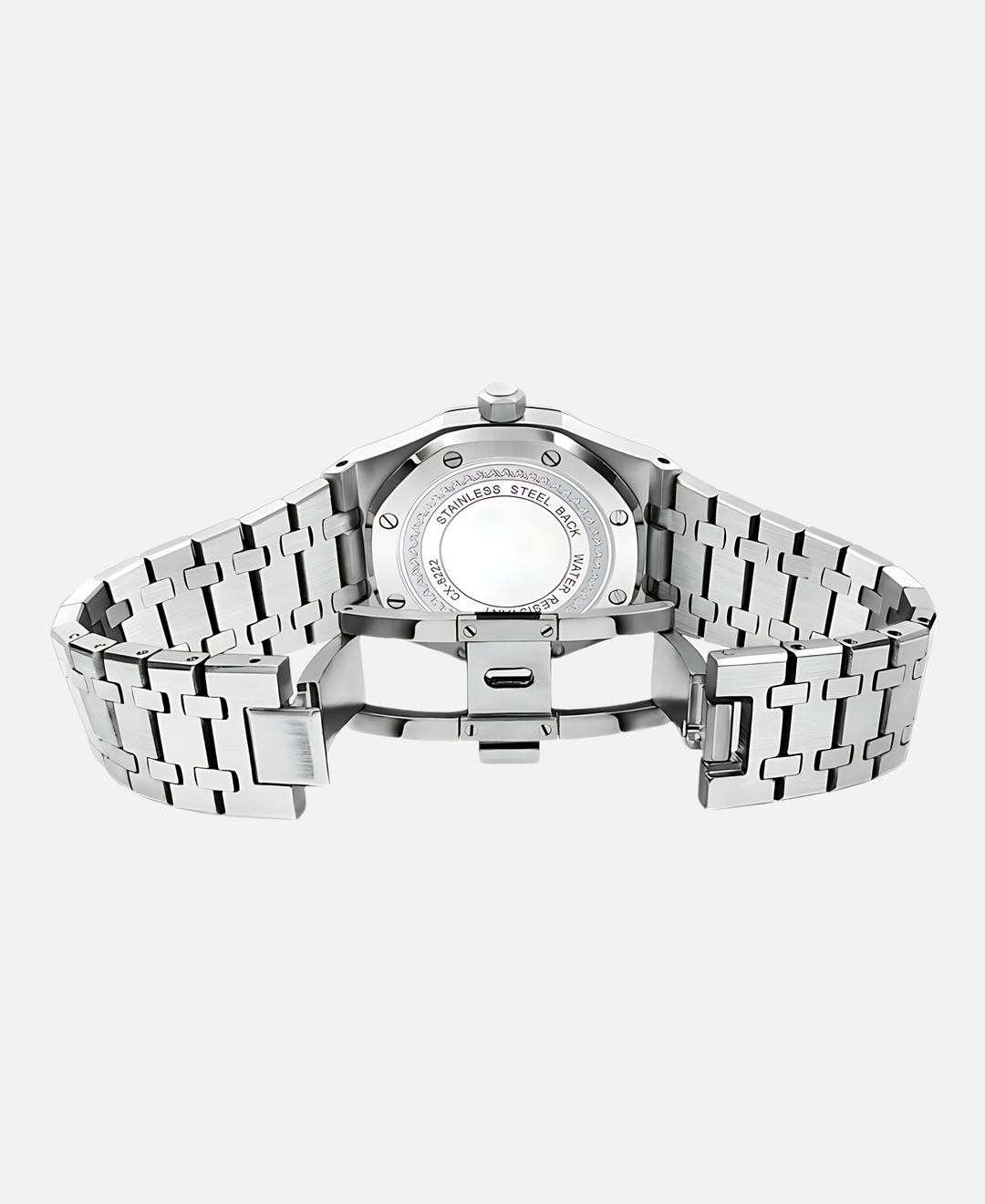 Stylowy zegarek męski 41 mm z solidną kopertą ze stali nierdzewnej