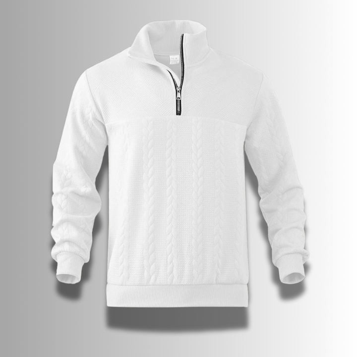 Sweter męski wykonany z luksusowej wełny merynosów - komfort i styl w doskonałym wydaniu