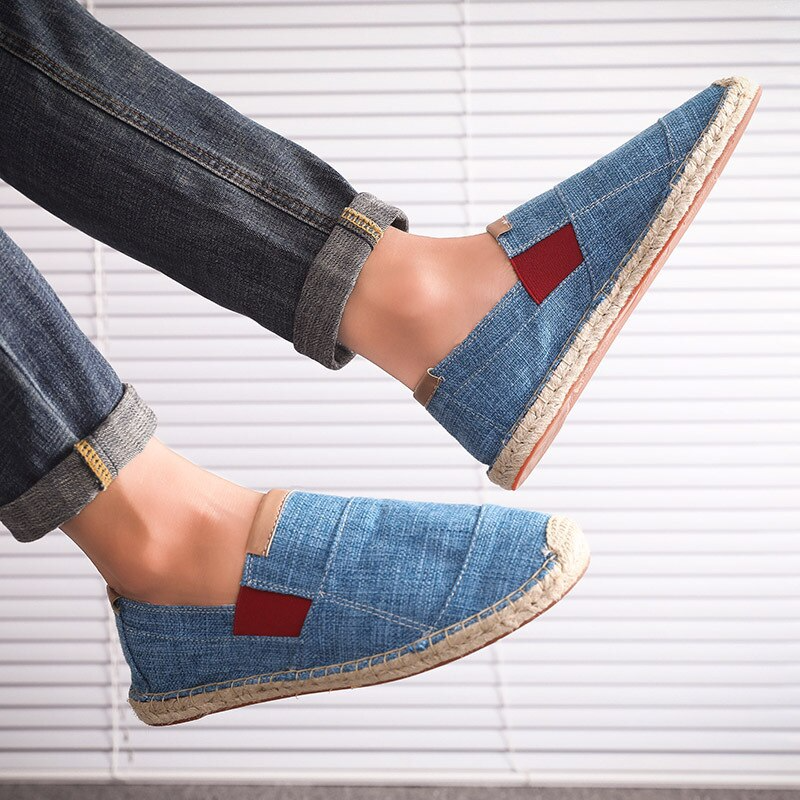 Oddychające męskie buty płócienne - wygoda i styl na lato