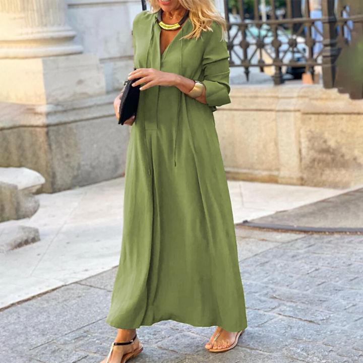 Elegancka damska sukienka maxi na stylowe okazje