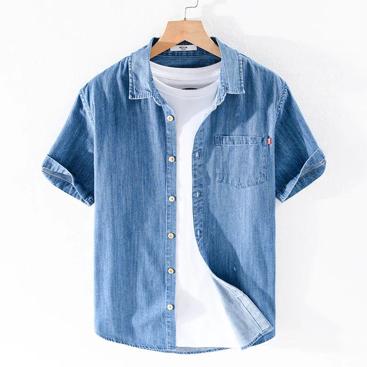 Koszula męska Alessandro Denim wykonana z wysokiej jakości bawełny zapewnia stylowy wygląd