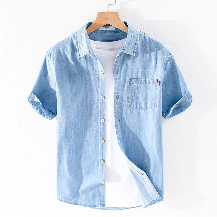 Koszula męska Alessandro Denim wykonana z wysokiej jakości bawełny zapewnia stylowy wygląd