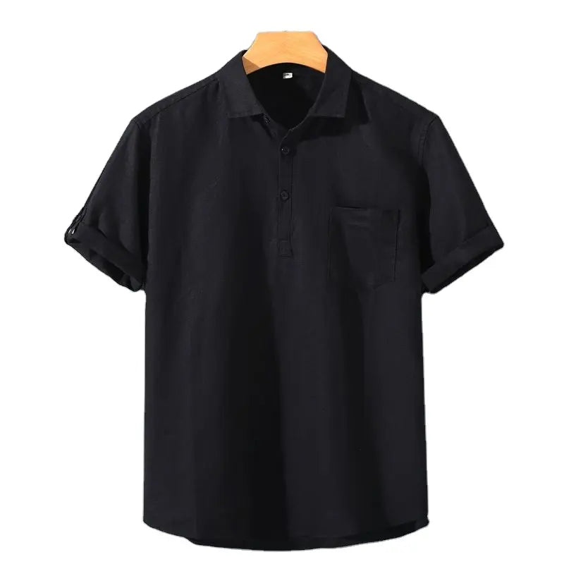 Elegancka koszulka polo dla mężczyzn wykonana z wysokiej jakości lnu zapewnia stylowy komfort.