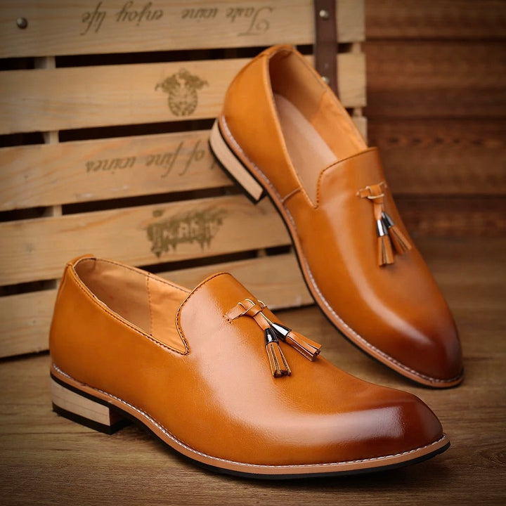 Stylowe męskie skórzane loafersy dla wyrafinowanego wyglądu