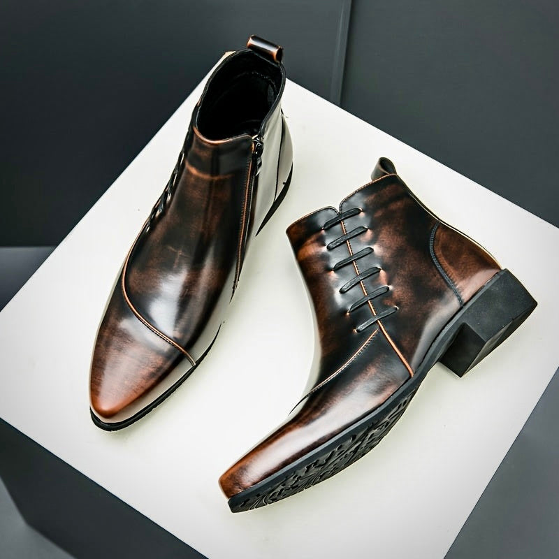 Stylowe męskie buty skórzane zapewniające elegancki wygląd