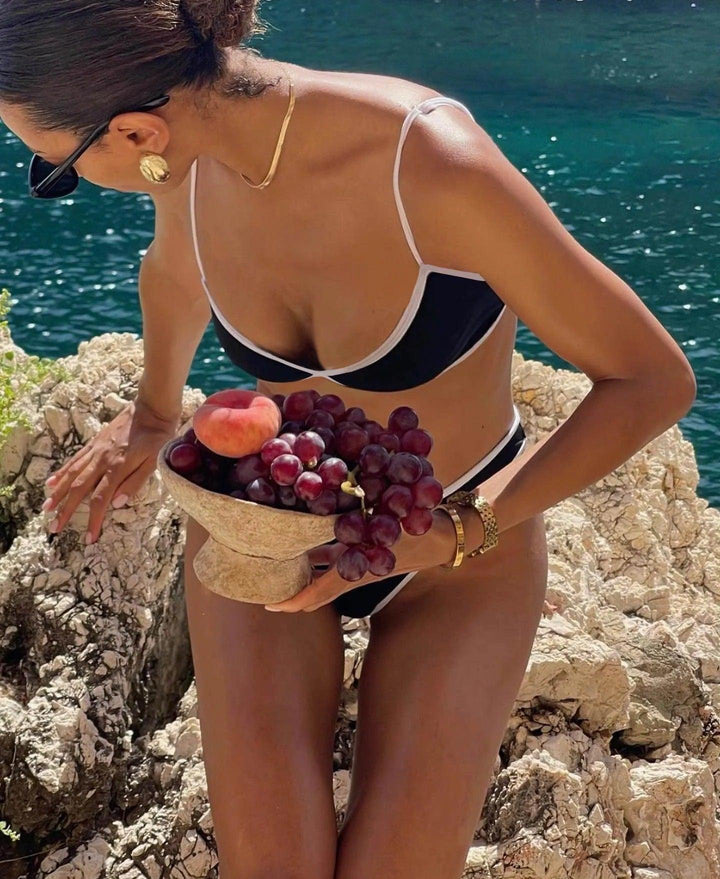 Carlina | Elegante Bikini met Stylish Contrastdetails