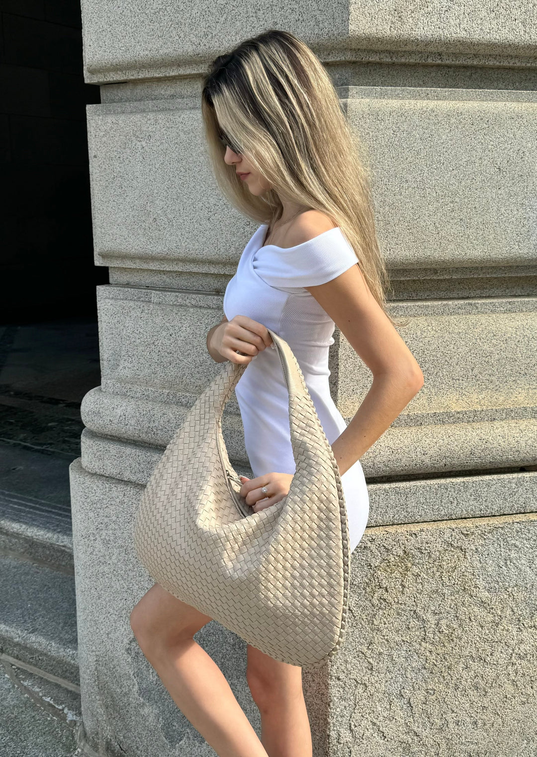 Valarie | Elegancka torba na ramię w kolorze beżowym Chic