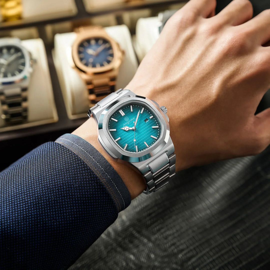Stilvolle Herren Edelstahl-Armbanduhr für jeden Anlass