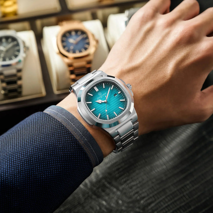 Stilvolle Herren Edelstahl-Armbanduhr für jeden Anlass