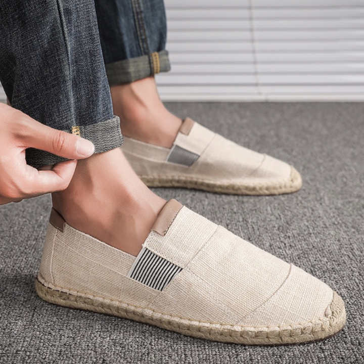 Oddychające męskie buty płócienne - wygoda i styl na lato