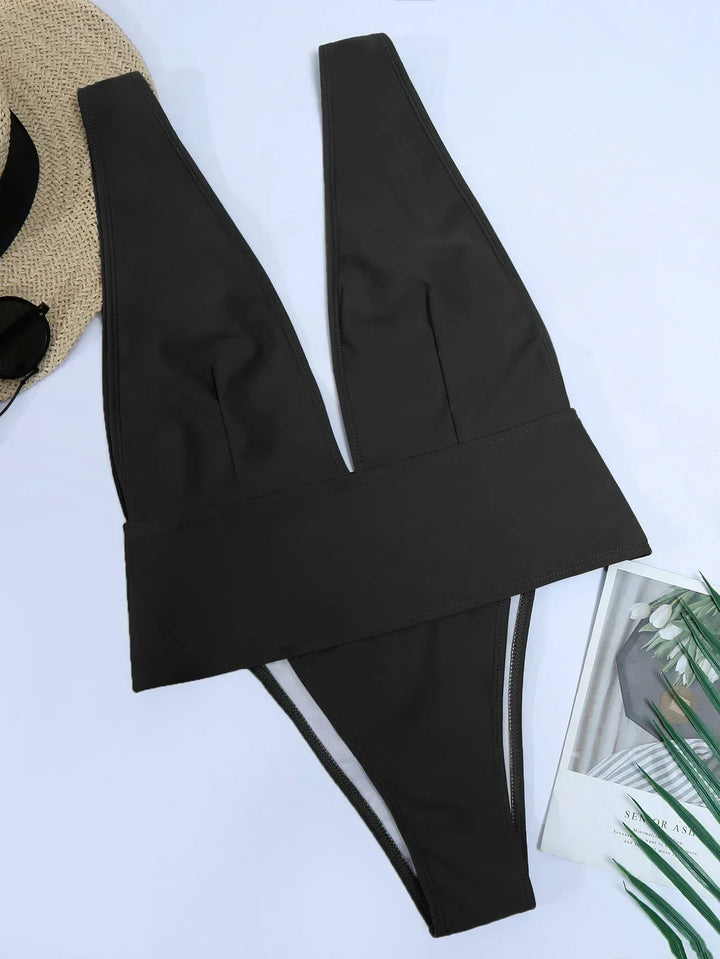 Rhia | Luxe Open Back Badpak met Stijlvol Snit voor een Elegante Look