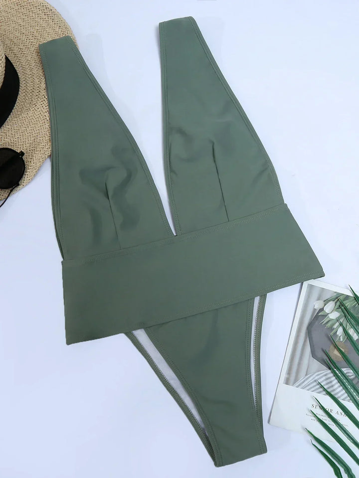 Rhia | Luxe Open Back Badpak met Stijlvol Snit voor een Elegante Look