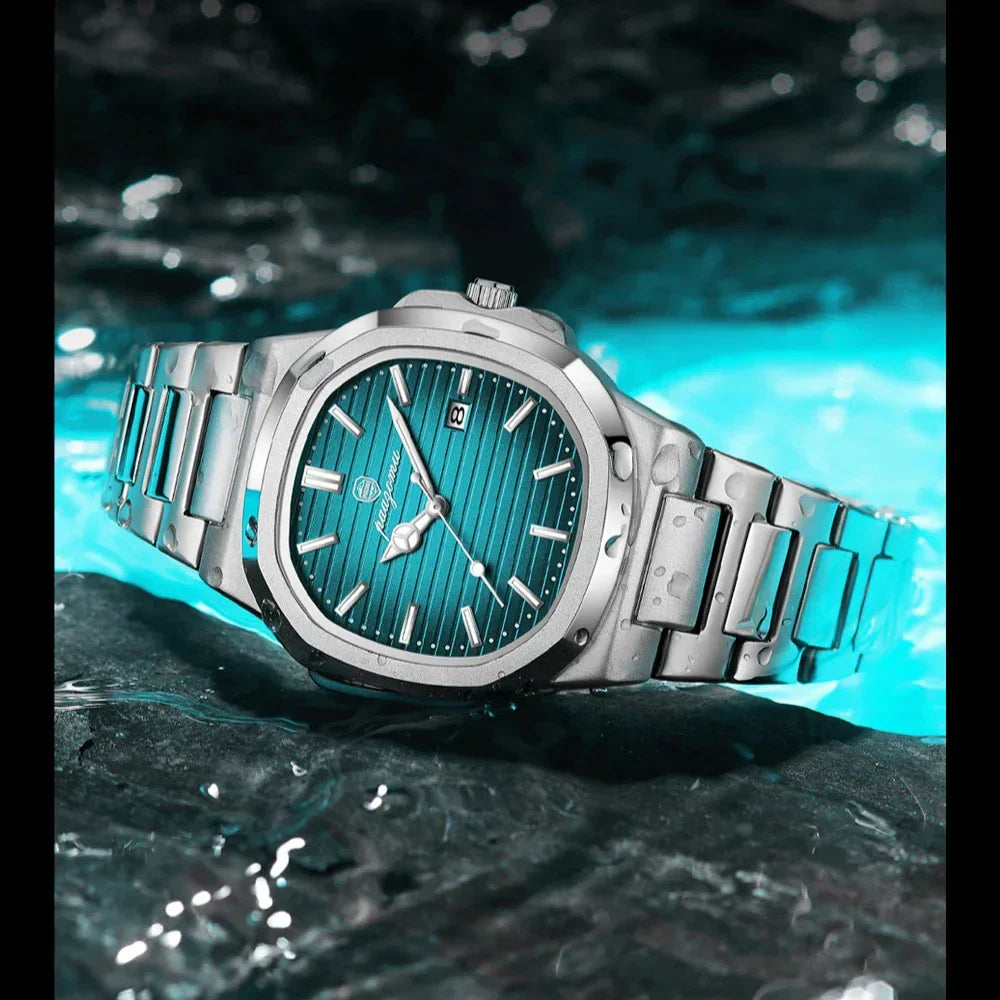 Stilvolle Herren Edelstahl-Armbanduhr für jeden Anlass
