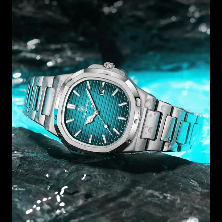 Stilvolle Herren Edelstahl-Armbanduhr für jeden Anlass