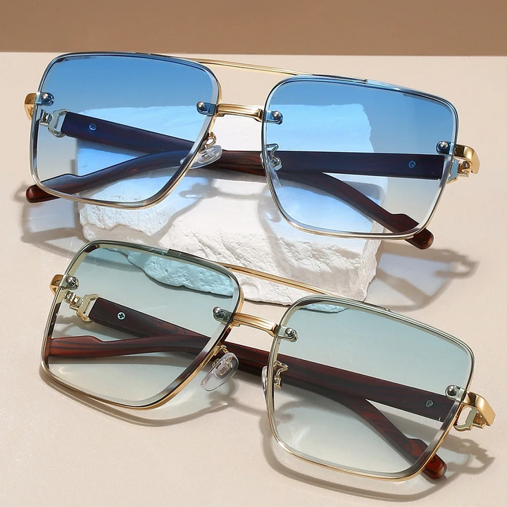 Stylowe, klasyczne męskie okulary aviator zapewniające ponadczasowy wygląd