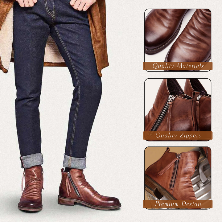 Stylowe męskie buty Chelsea zapewniające elegancki wygląd