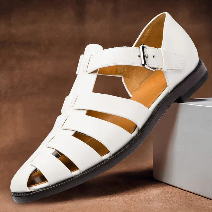 Eleganckie skórzane sandały męskie zapewniające najwyższy styl i wygodę