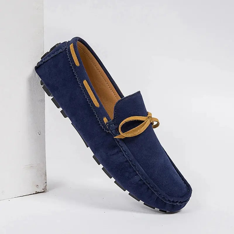 Stylowe męskie sznurowane loafersy wykonane z wysokiej jakości skóry premium