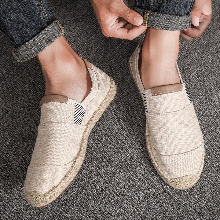 Oddychające męskie buty płócienne - wygoda i styl na lato