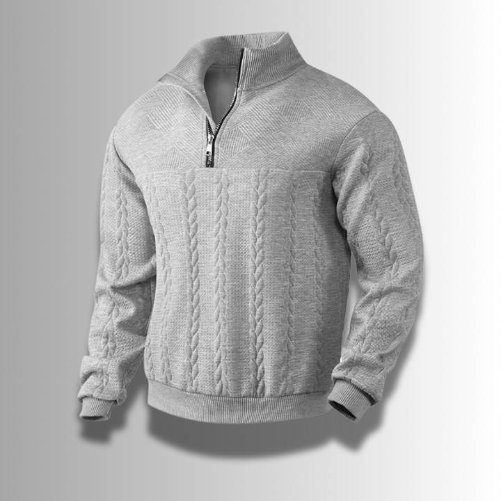 Sweter męski wykonany z luksusowej wełny merynosów - komfort i styl w doskonałym wydaniu
