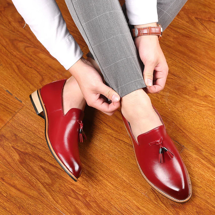 Stylowe męskie skórzane loafersy dla wyrafinowanego wyglądu