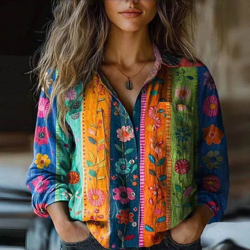 Elegancka bluzka damska vintage w ponadczasowym stylu