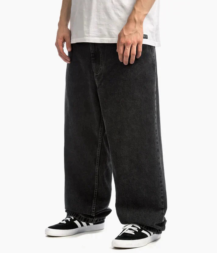 Stylowe, oversizowe jeansy męskie typu baggy w stylu skater