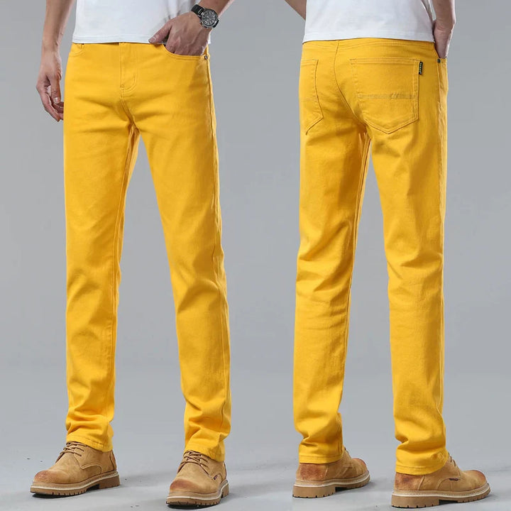 Męskie dżinsy premium slim fit - modny denim zapewniający doskonały wygląd
