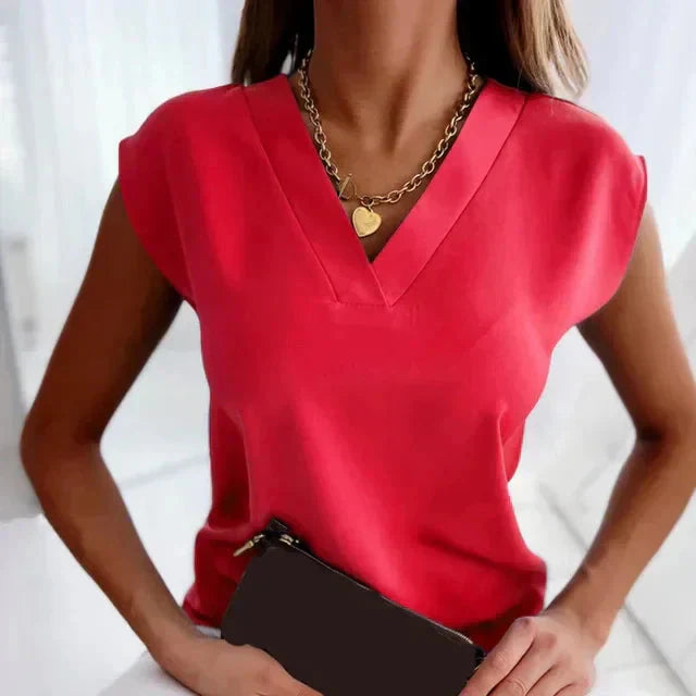Elegancka damska koszulka bez rękawów zapewniająca stylowy komfort