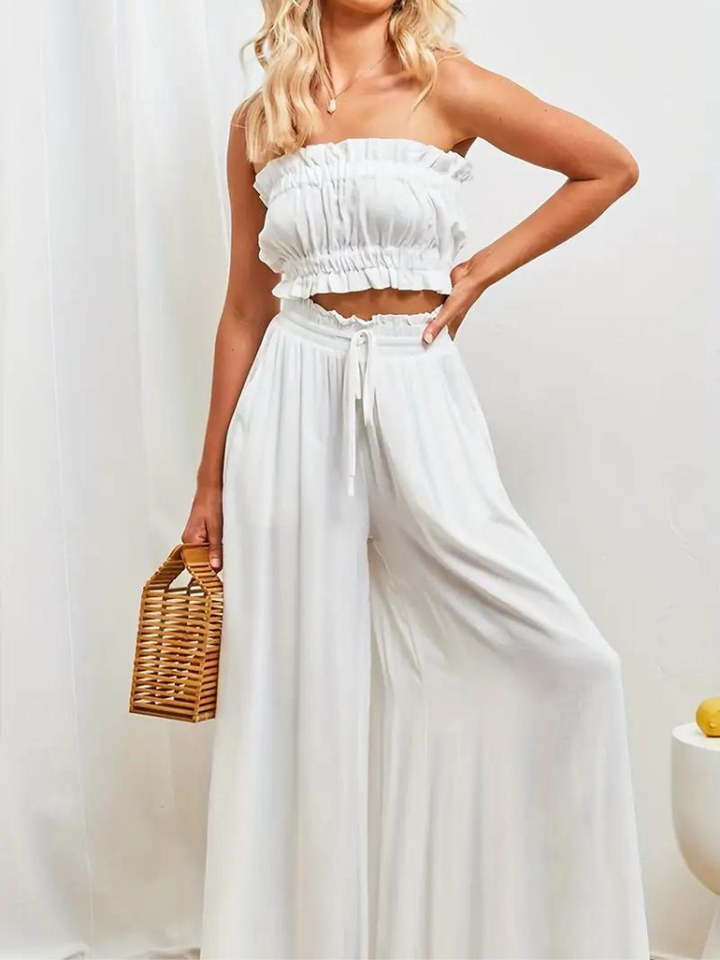 Eleganckie spodnie damskie z wysoką talią zapewniające stylowy wygląd