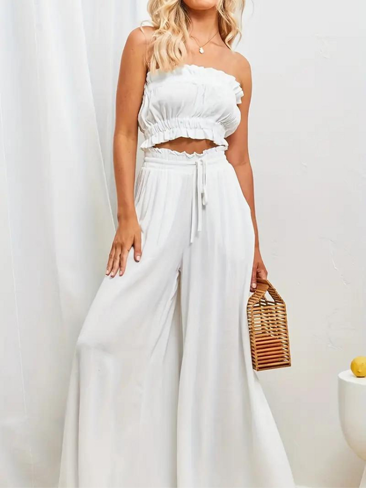 Eleganckie spodnie damskie z wysoką talią zapewniające stylowy wygląd