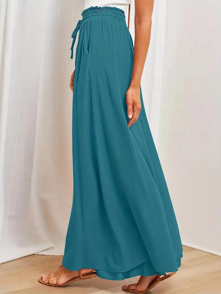 Eleganckie spodnie damskie z wysoką talią zapewniające stylowy wygląd