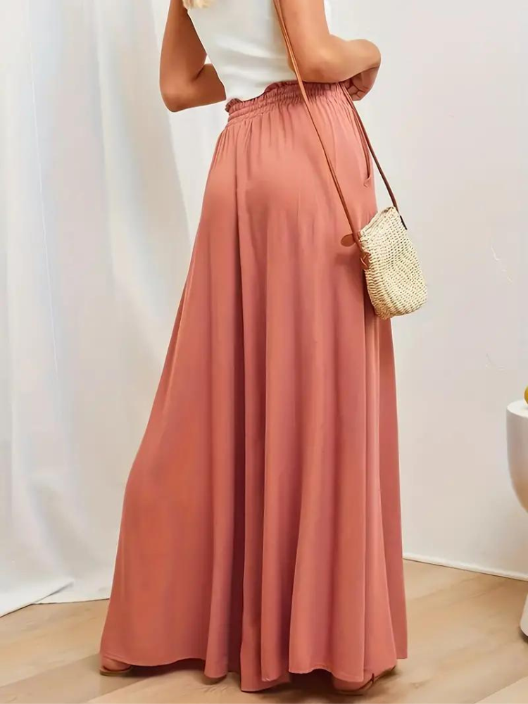 Eleganckie spodnie damskie z wysoką talią zapewniające stylowy wygląd