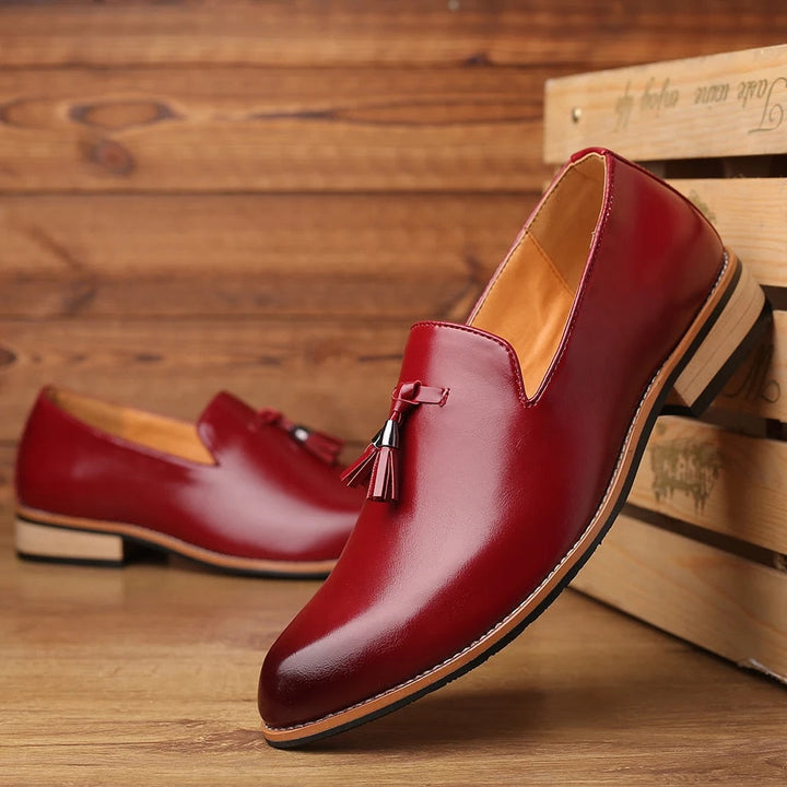Stylowe męskie skórzane loafersy dla wyrafinowanego wyglądu