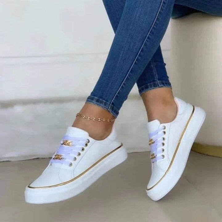 Modne damskie buty sportowe wykonane z materiału tekstylnego - idealne buty rekreacyjne dla Twojego stylu