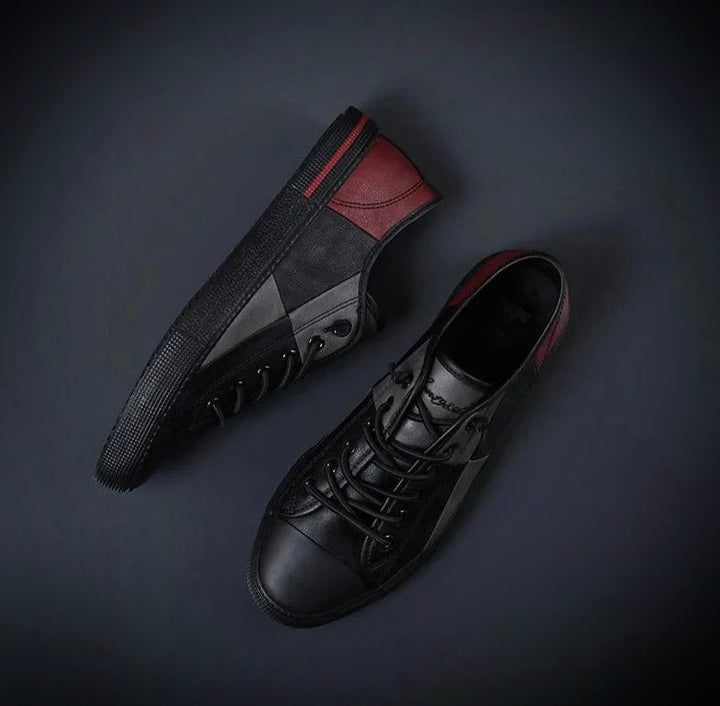 Stylowe męskie skórzane buty sportowe zapewniające elegancki wygląd