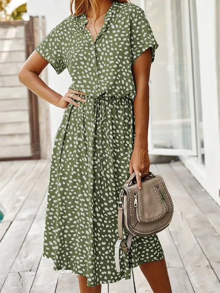 Elegancka damska sukienka vintage na stylowe okazje