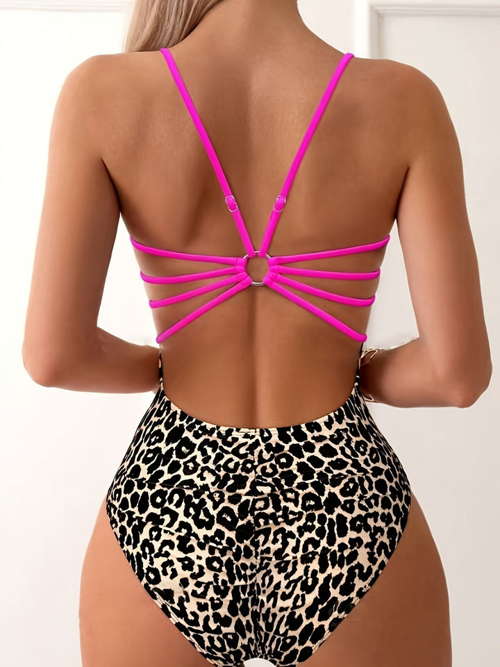 Dany | Verleidelijke Luipaardprint Badpak met Open Zijkanten voor een Verleidelijke Look