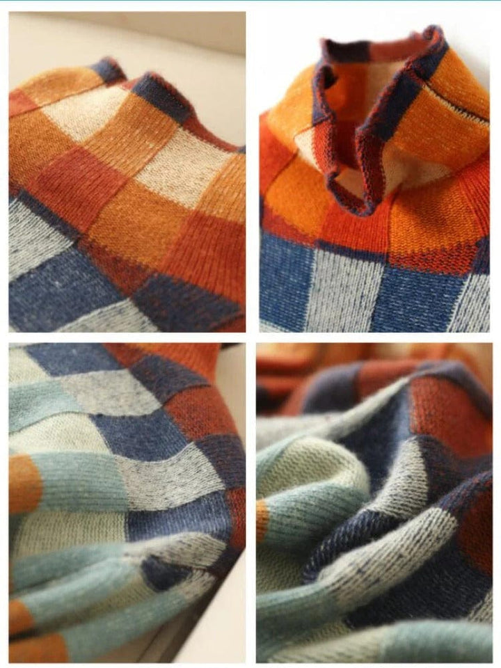 Stylowy damski sweter z golfem zapewniający elegancki wygląd