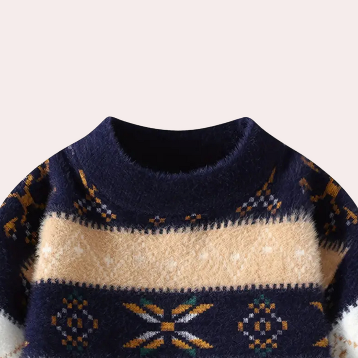 Stylowy męski sweter z bawełnianej dzianiny zapewniający elegancki wygląd