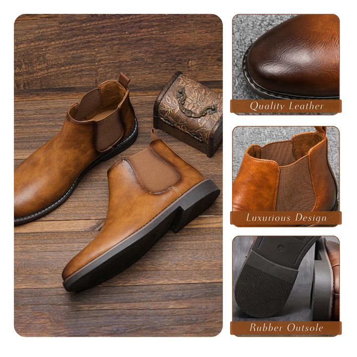 Eleganckie i wygodne męskie buty Chelsea zapewniające stylowy komfort