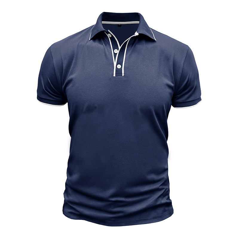 Elegancka męska koszulka polo z krótkim rękawem zapewniająca stylowy wygląd