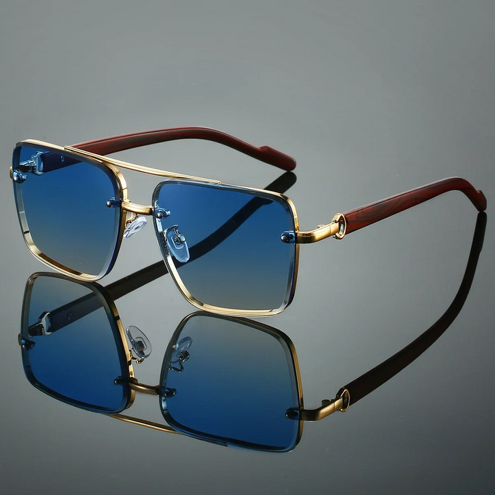 Stylowe, klasyczne męskie okulary aviator zapewniające ponadczasowy wygląd